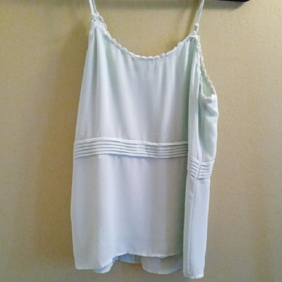 Womans S Naked Zebra Mint Green Spaghetti Strap Camisole Summery Flowy - Picture 4 of 4